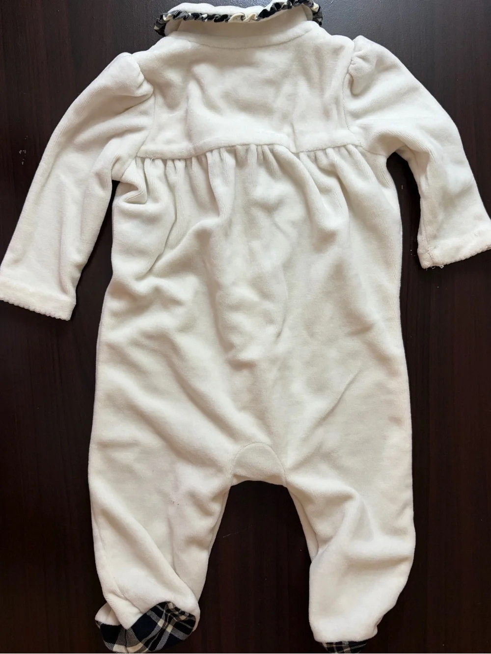 Ralph Lauren Cream Footed Baby One-Piece with red pony Size 3 months